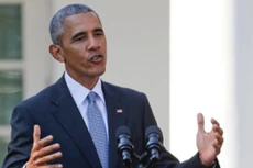 Tổng thống Mỹ Barack Obama hôm 18/10 phát biểu tại Nhà Trắng. Ảnh: AP
