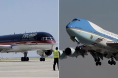 Phi cơ của Trump đọ sức với chuyên cơ chở tổng thống Mỹ