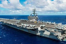 Tàu sân bay Mỹ USS Ronald Reagan. Ảnh: Sputnik.