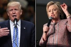 Ứng viên tổng thống đảng Dân chủ Mỹ Hillary Clinton (phải) và ứng viên Cộng hòa Donald Trump. (Ảnh: AFP)