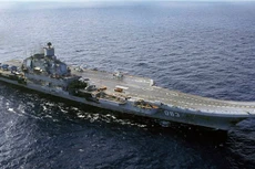 Tàu sân bay Đô đốc Kuznetzov của Nga. Ảnh: Reuters