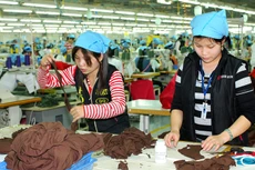 Mức lương ngành dệt may Việt Nam đã vượt qua ngưỡng trung bình. Ảnh: Lê Tiên