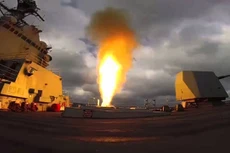 Tàu USS Mason phóng tên lửa SM-2 trong cuộc tập trận hồi tháng 3. Ảnh: US Navy.