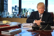 Ông Donald Trump tại văn phòng làm việc thuộc tòa Tháp Trump, New York. Ảnh:Washington Post