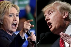 Ứng viên tổng thống Mỹ đảng Dân chủ Hillary Clinton và đối thủ thuộc đảng Cộng hoà Donald Trump. Ảnh: BBC