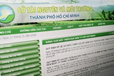 Sở Tài nguyên và Môi trường TP.HCM đã tổ chức đấu thầu công khai qua mạng Internet để lựa chọn đơn vị tư vấn.