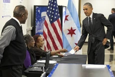 Ông Obama bỏ phiếu sớm bầu tổng thống Mỹ
