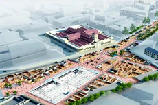 Phối cảnh nhà ga ngầm trung tâm Bến Thành của tuyến metro số 1.