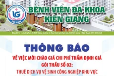 Bệnh viện Đa khoa tỉnh Kiên Giang mời chào giá