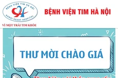 Bệnh viện Tim Hà Nội mời chào giá