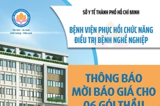 Bệnh viện Phục hồi chức năng - Điều trị bệnh nghề nghiệp thông báo mời báo giá