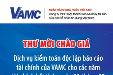 Thư mời tham gia chào giá dịch vụ kiểm toán độc lập báo cáo tài chính của VAMC cho các năm tài chính kết thúc ngày 31 tháng 12 các năm 2023, 2024