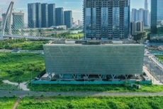 Dự án Trung tâm triển lãm quy hoạch TP.HCM được khởi công quý I/2013 tại Khu đô thị mới Thủ Thiêm. Ảnh: Nguyễn Huế