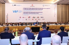 Diễn đàn Doanh nghiệp năm 2024 khai mạc sáng 19/3/2024, tại Hà Nội. Ảnh: Lê Tiên