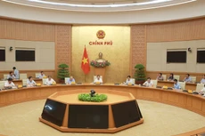 Phó Thủ tướng Trần Hồng Hà chủ trì cuộc họp nghe báo cáo, cho ý kiến về Dự thảo Luật Điện lực (sửa đổi). Ảnh: Minh Khôi