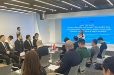 Buổi làm việc giữa Trung tâm Đổi mới sáng tạo Quốc gia và thành phố Fukuoka, Nhật Bản ngày 4/6/2024. Ảnh: Thế Vũ