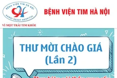 Bệnh viện Tim Hà Nội mời báo giá lần 2