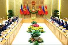 Thủ tướng Phạm Minh Chính hội kiến Tổng thống Philippines Ferdinand Marcos Jr. Ảnh: Hữu Hưng