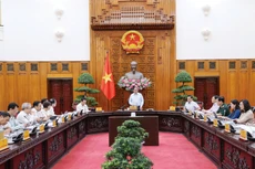 Thủ tướng Phạm Minh Chính chủ trì cuộc họp của Thường trực Chính phủ về các báo cáo đề xuất sửa đổi, bổ sung các luật thuộc lĩnh vực quản lý của Bộ Kế hoạch và Đầu tư. Ảnh: Quý Bắc