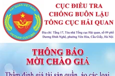 Cục Điều tra chống buôn lậu - Tổng cục Hải quan thông báo mời chào giá