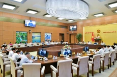 Toàn cảnh Phiên họp chuyên đề pháp luật tháng 8/2024 ngày 12/8/2024 của Ủy ban Thường vụ Quốc hội. Ảnh: Nghĩa Đức