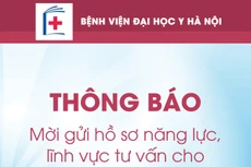 Bệnh viện Đại học Y Hà Nội thông báo mời gửi hồ sơ năng lực, lĩnh vực tư vấn cho Bệnh viện