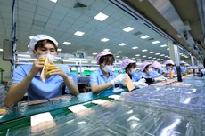 Các nhà đầu tư nước ngoài đã rót gần 2,54 tỷ USD vào ngành công nghiệp chế biến, chế tạo trong 2 tháng đầu năm 2024, tăng 16,8% so với cùng kỳ năm trước. Ảnh: Tuấn Anh