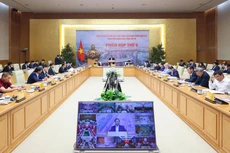 Thủ tướng Chính phủ Phạm Minh Chính chủ trì Phiên họp thứ 9 của Ban Chỉ đạo Nhà nước các công trình, dự án quan trọng quốc gia, trọng điểm ngành giao thông vận tải. Ảnh: Quý Bắc