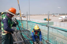 Dự án Nhà ga T3 - Cảng hàng không quốc tế Tân Sơn Nhất do Tổng công ty Cảng hàng không Việt Nam làm chủ đầu tư đã hoàn thành 60% khối lượng