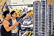 Căn hộ ba phòng ngủ, gần trăm mét vuông lơ lửng ngang giời của một dự án chung cư tầm trung. Dĩ nhiên, nó được môi giới khoác lên mình chiếc áo cao cấp.