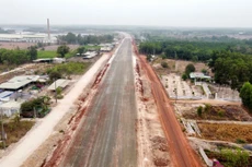 Dự án thành phần 3 cao tốc Biên Hòa - Vũng Tàu có chiều dài tuyến 19,5 km, tổng mức đầu tư hơn 4.963 tỷ đồng. Ảnh: Như Nguyệt