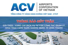 Tổng công ty Cảng hàng không Việt Nam thông báo hủy thầu