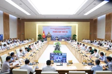 Thủ tướng Phạm Minh Chính chủ trì Phiên họp thứ 13 của Ban Chỉ đạo Nhà nước các công trình, dự án quan trọng quốc gia, trọng điểm ngành giao thông vận tải. Ảnh: Quý Bắc