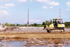 Dự án thành phần 1 Xây dựng đường Vành đai 3 đoạn qua TP.HCM dự kiến cần khoảng 7,1 triệu m3 cát đắp nền. Ảnh: Song Lê