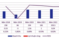 Kết quả kinh doanh của Công ty CP Xây dựng và Đầu tư 492. Nguồn: Báo cáo tài chính của Công ty; đơn vị tính: tỷ đồng