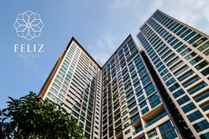 Mặt ngoài tòa tháp Cruz gồm những căn hộ đang được triển khai bàn giao trong đợt đầu tiên tại Feliz en Vista