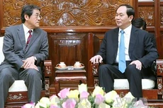 Chủ tịch nước Trần Đại Quang và Đại sứ Nhật Bản Kunio Umeda