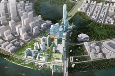 Phối cảnh Khu phức hợp tháp quan sát tại khu chức năng 2b.