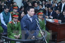 Bị cáo Hà Văn Thắm tại phiên xét xử. Ảnh: TTXVN