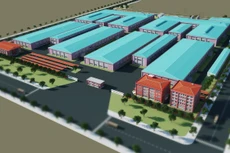 Phối cảnh dự án nhà máy Paihong Việt Nam do Coteccons thiết kế và thi công.