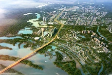 Tổng chiều dài tuyến đường Nhật Tân - Nội Bài với điểm đầu là sân bay Nội Bài, điểm cuối là cầu Nhật Tân, dài khoảng 11,1 km, diện tích nghiên cứu lập quy hoạch đô thị khoảng 2.080 ha.