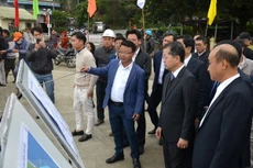 Lãnh đạo Thành ủy Đà Nẵng nghe báo cáo tiến độ thi công cảng Liên Chiểu phần cơ sở hạ tầng dùng chung