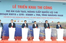 Nghi thức khởi công thi công cải tạo, nâng cấp Quốc lộ 14E qua Quảng Nam