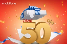 Tưng bừng đón Quốc khánh với khuyến mại 50% giá trị thẻ nạp từ MobiFone