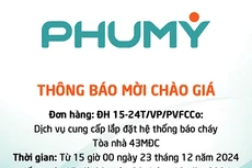 Tổng công ty Phân bón và Hóa chất dầu khí - CTCP (PVFCCo) mời chào giá cạnh tranh