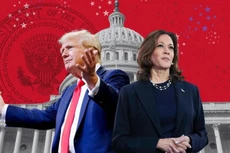 Cuộc đua vào Nhà Trắng năm nay giữa ông Donald Trump và bà Kamala Harris dự báo sẽ là diễn ra rất sít sao. (Nguồn: The Australian)
