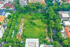 Dự án Nhà thi đấu Phan Đình Phùng nằm trên khu đất vàng ở trung tâm TP.HCM với 4 mặt tiền. Ảnh: Quang Định