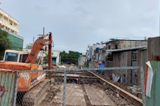 Dự án Cải tạo rạch Bà Tiếng có tổng mức đầu tư hơn 880 tỷ đồng, đã hoàn hành trên 80% khối lượng hợp đồng. Ảnh: Ngọc Tuấn