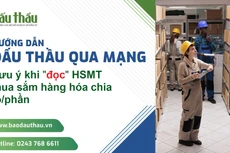 Lưu ý khi "đọc" hồ sơ mời thầu mua sắm hàng hóa chia lô/phần