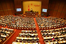 Quốc hội đã thông qua danh sách 48 người được lấy phiếu tín nhiệm với tỷ lệ 100% đại biểu có mặt tán thành. Ảnh: Quang Khánh